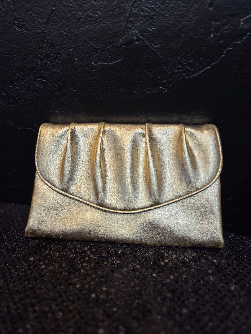 Vintage 1980's Gold Clutch