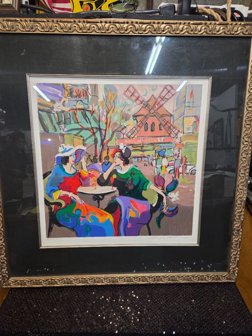 Isaac Maimon "Paris (Moulin Rouge) signed art