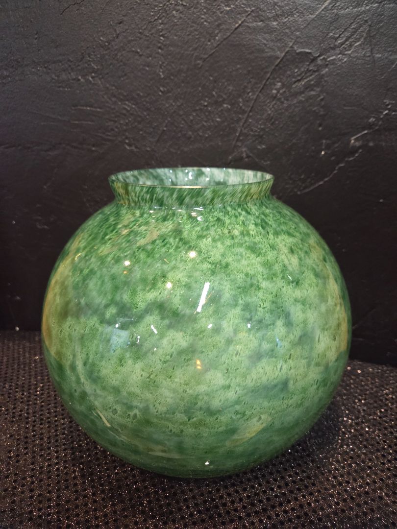 1970's Mid Century Modern Ombre Glass Vase marked England