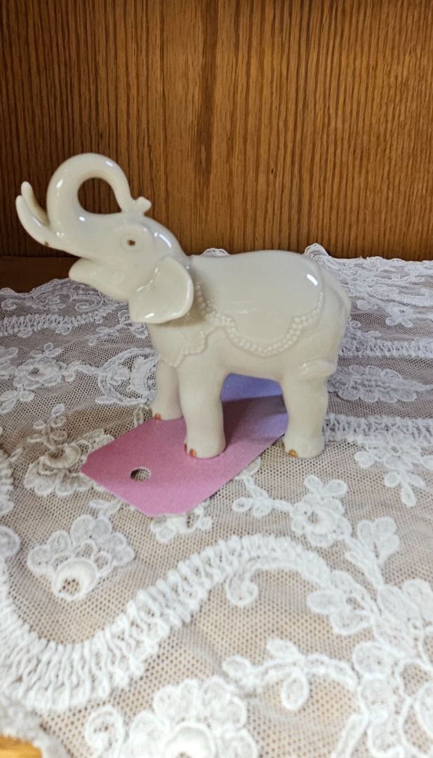 Lenox a Touch of Luck elephant trunk up LR