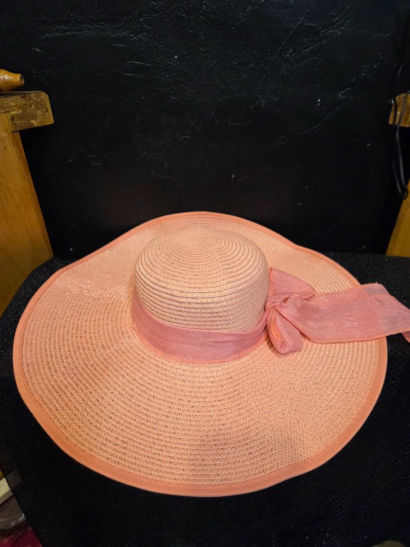 Wide Brimmed Pink Hat