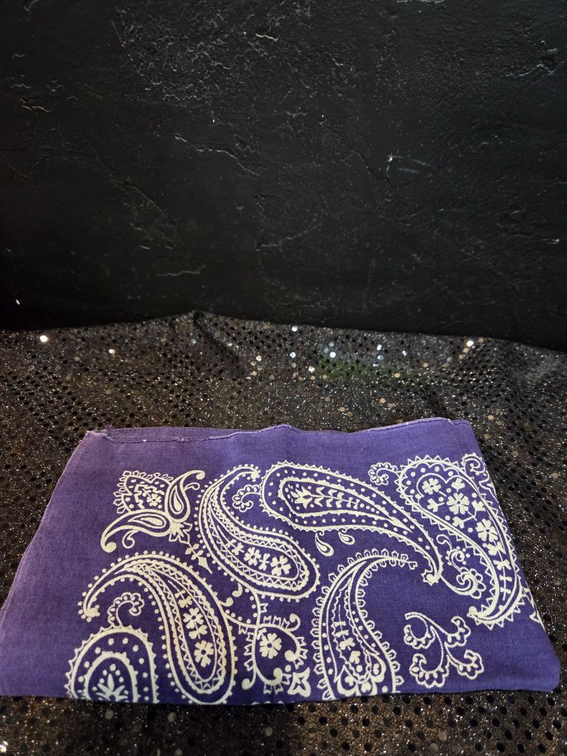 Purple Paisley Handkerchief