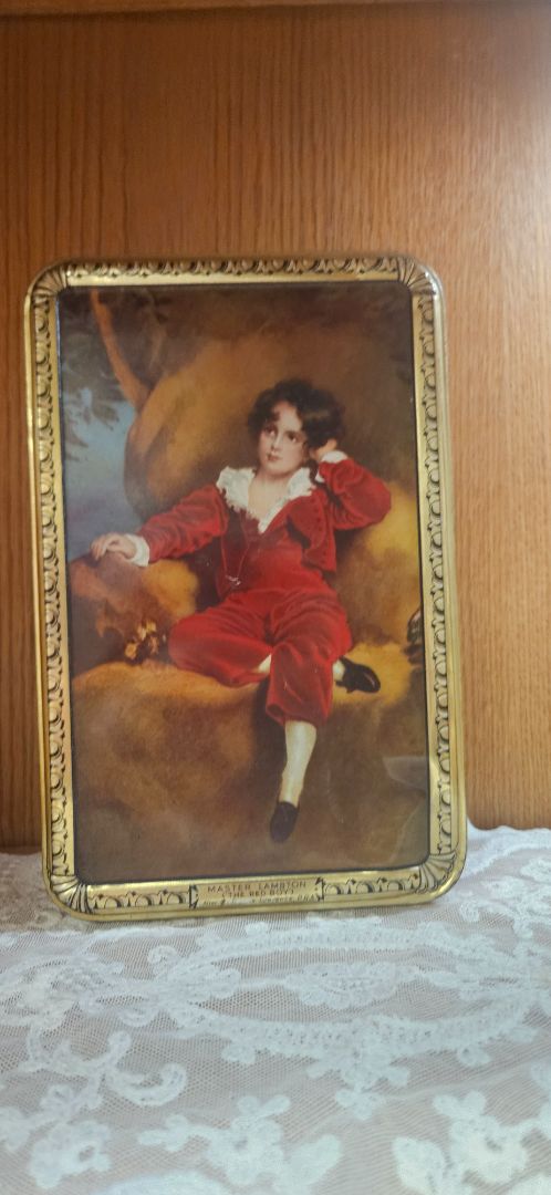 Vintage Wilkins RED BOY Toffee Master Lambton Tin Rectangular