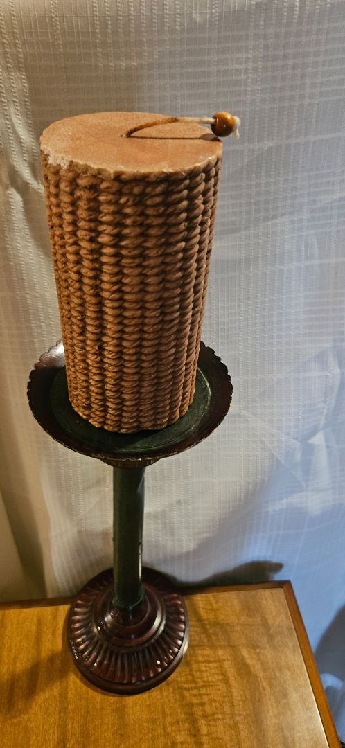 Maroon and green  Made in India Candle holder