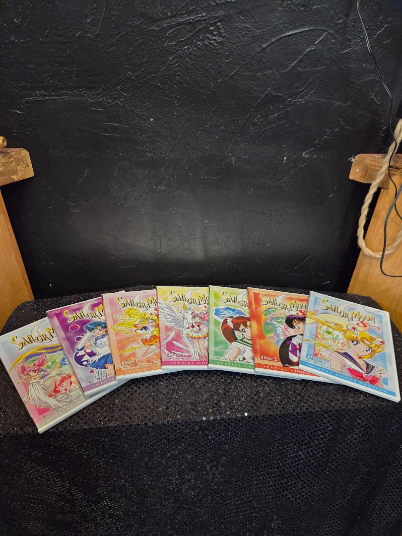 Sailor Moon Super S Tv Series Complete Collection 7 DVDS "Uncut"