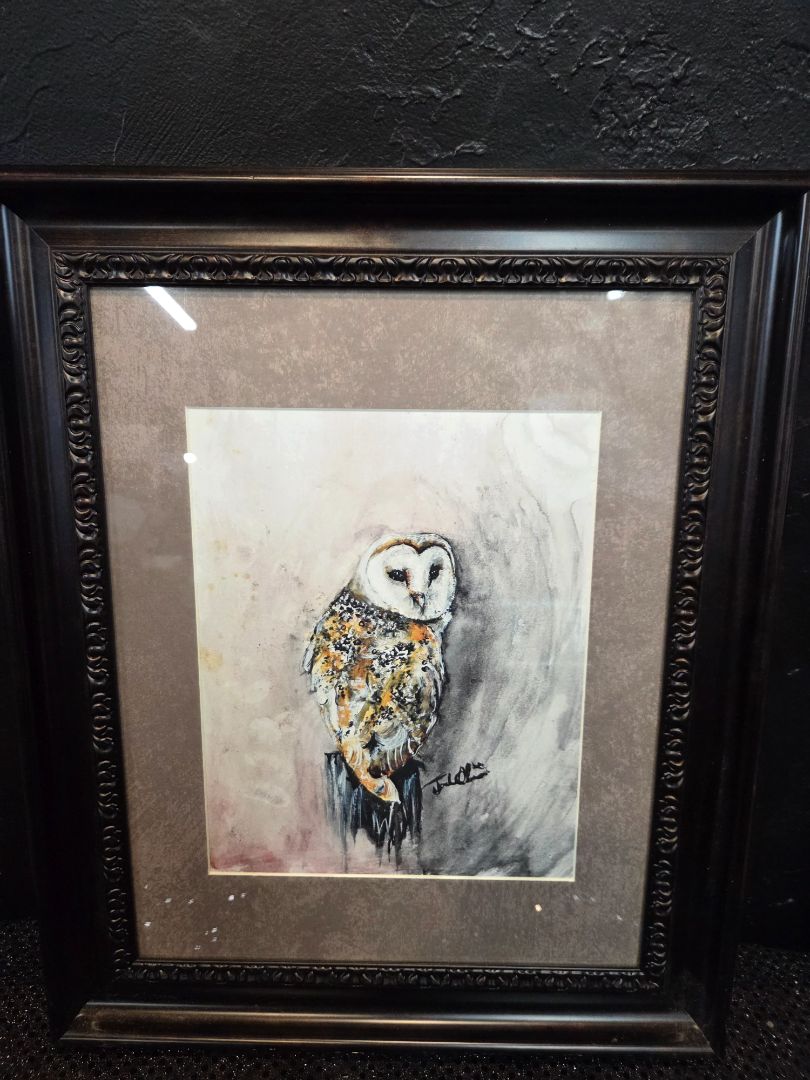 Signed Owl WaterColor Print