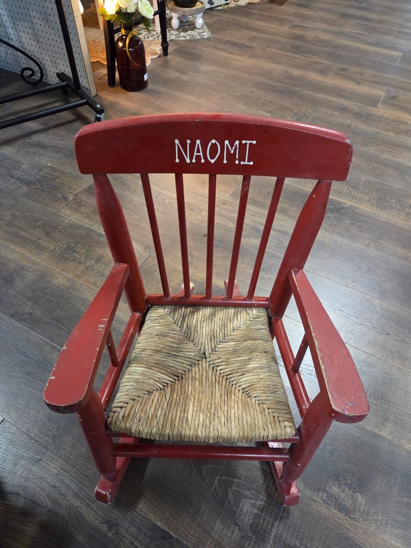 Childs Red rocking Chair