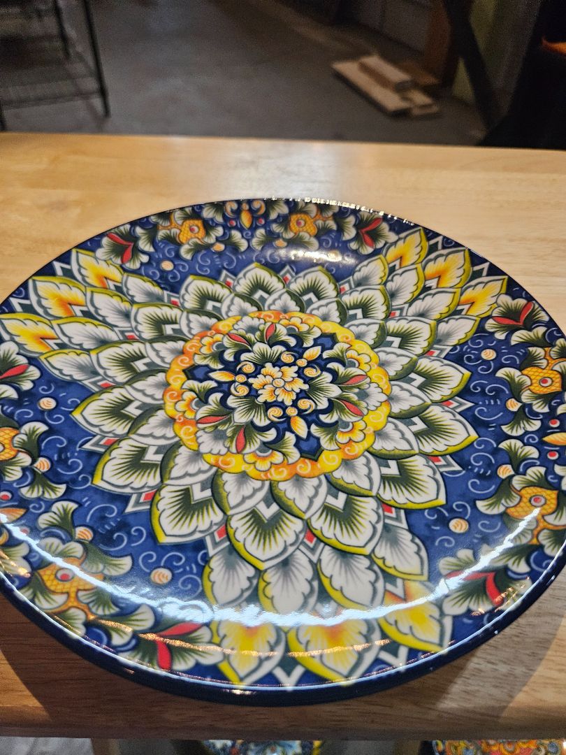 Blue Vancasso Porcelain plate, Large