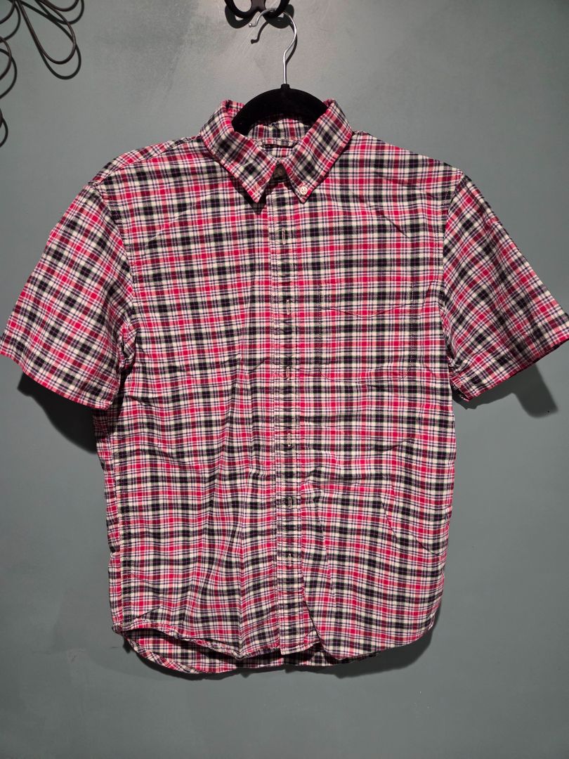 Denim & Supply Ralph Lauren Red Plaid Short Sleeve Button Down size Small