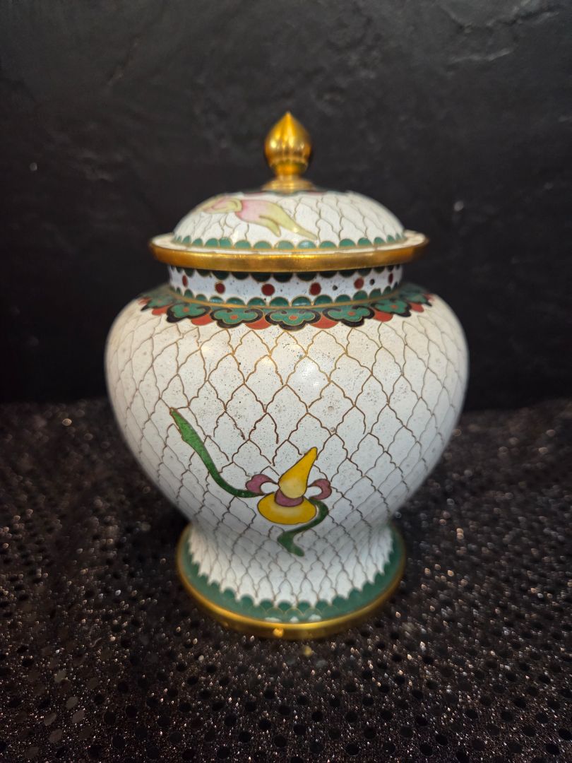 Chinese cloisonne Ginger Jar