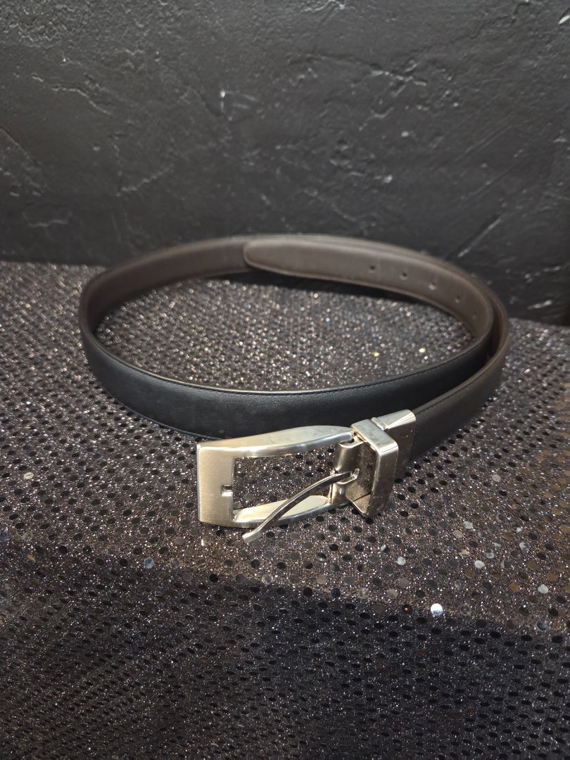 Mens Black Leather belt size 38