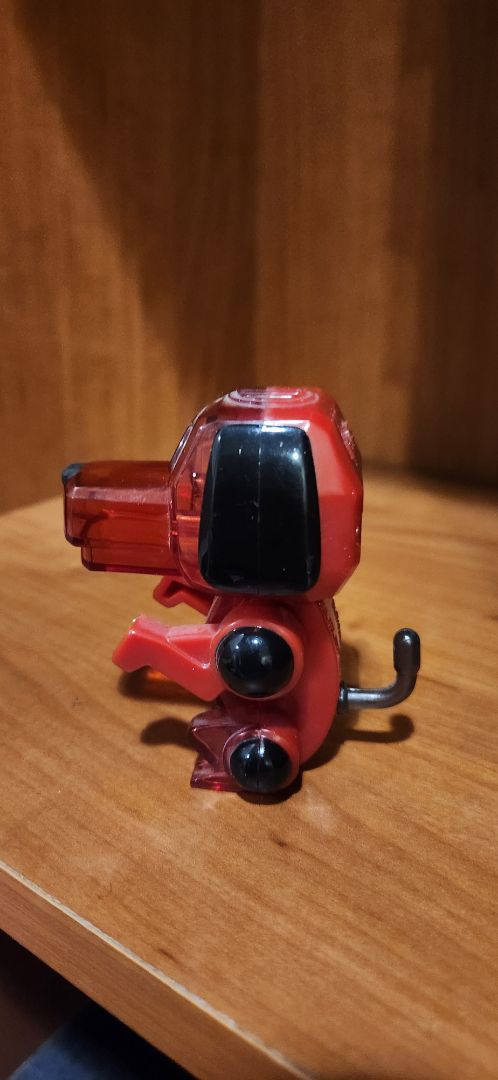red Sega Poochi plastic dog