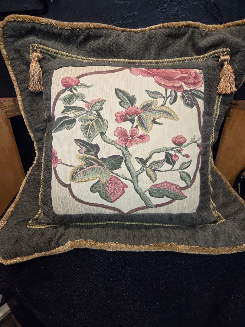 Vintage Sage/Gold Pillow