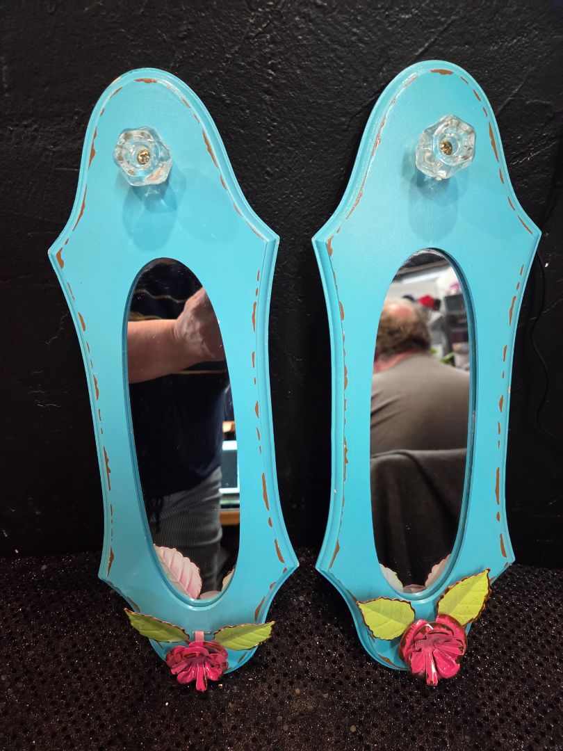 Hobby Lobby Floral Wood Mirrors Set
