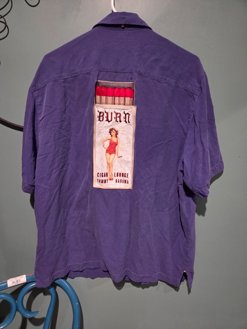Tommy Bahama Cigar Lounge Camp Shirt (as is) size L