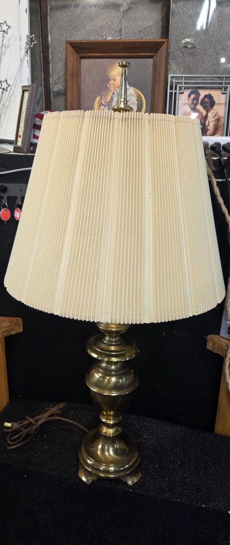Vintage Brass Stiffel Table Lamp 34 inches