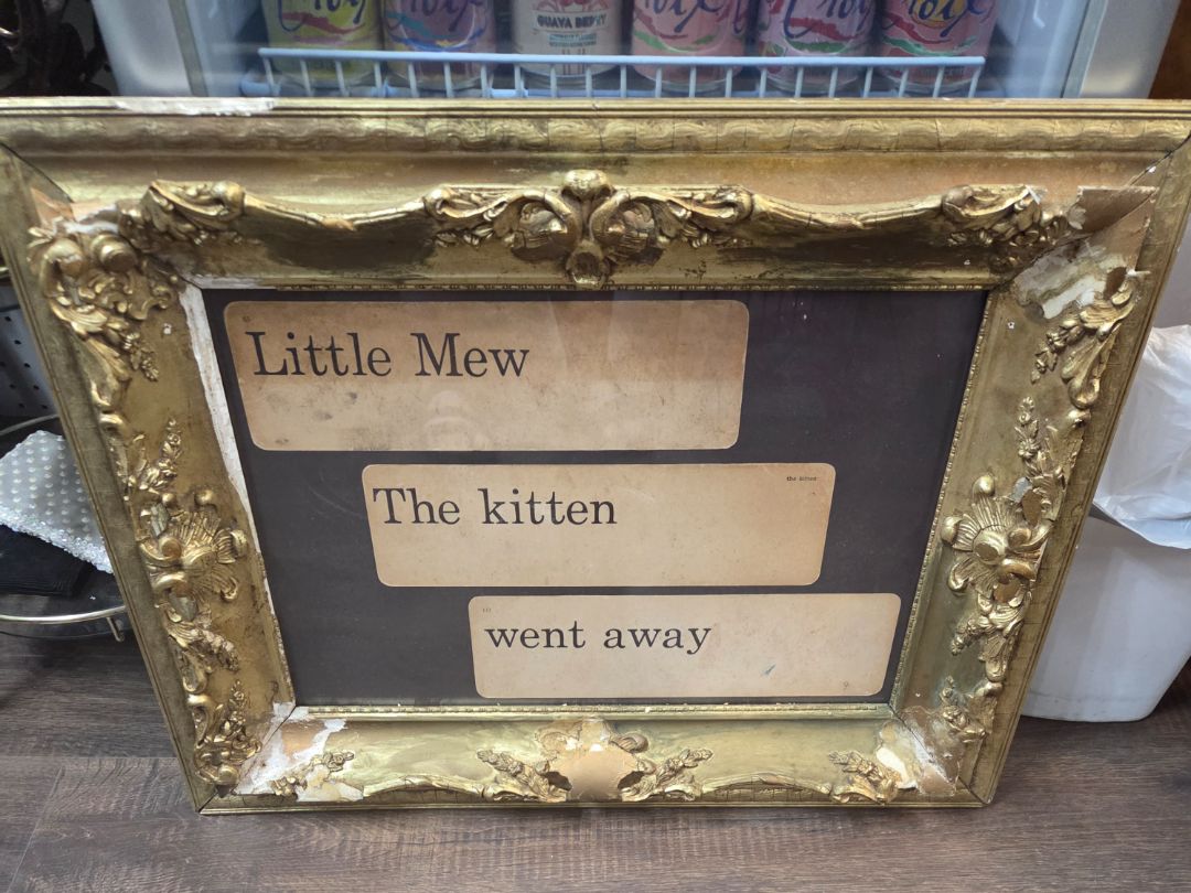 Framed Little Mew The Kitten went Away (as is)