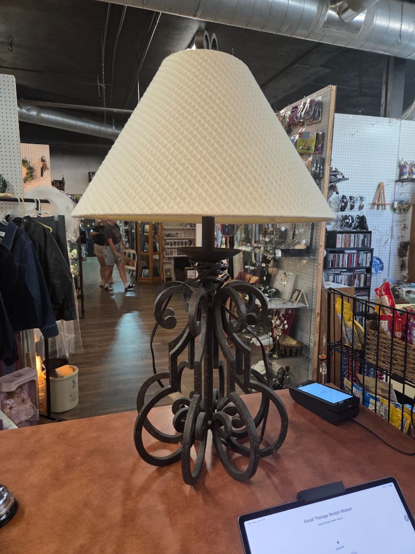 Vintage Cast Iron Lamp