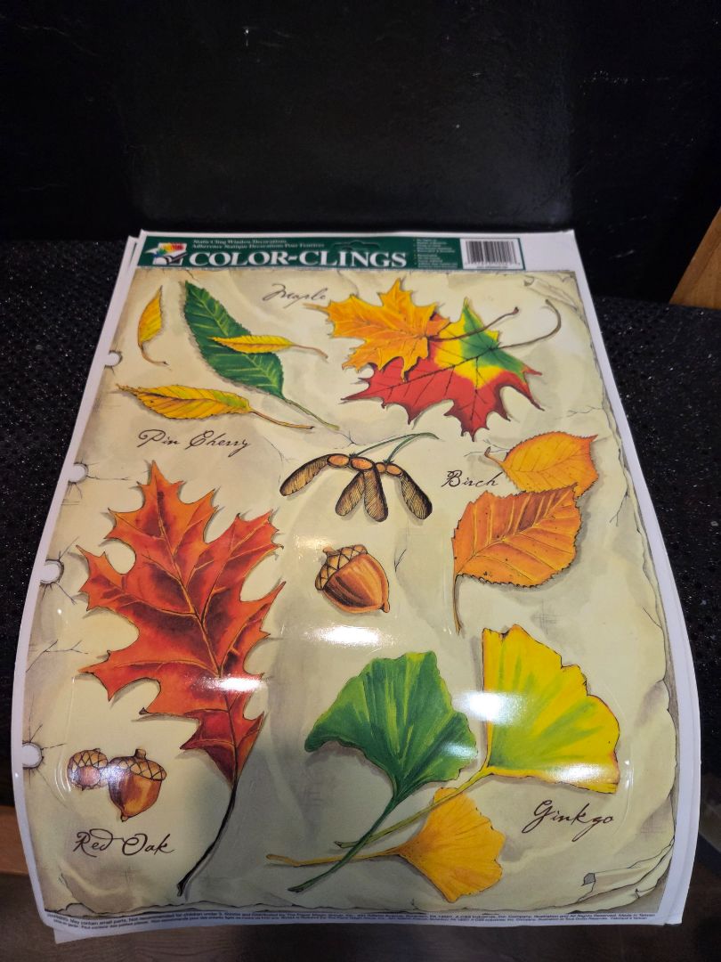 Vintage 2004 Fall Thanksgiving Window Clings