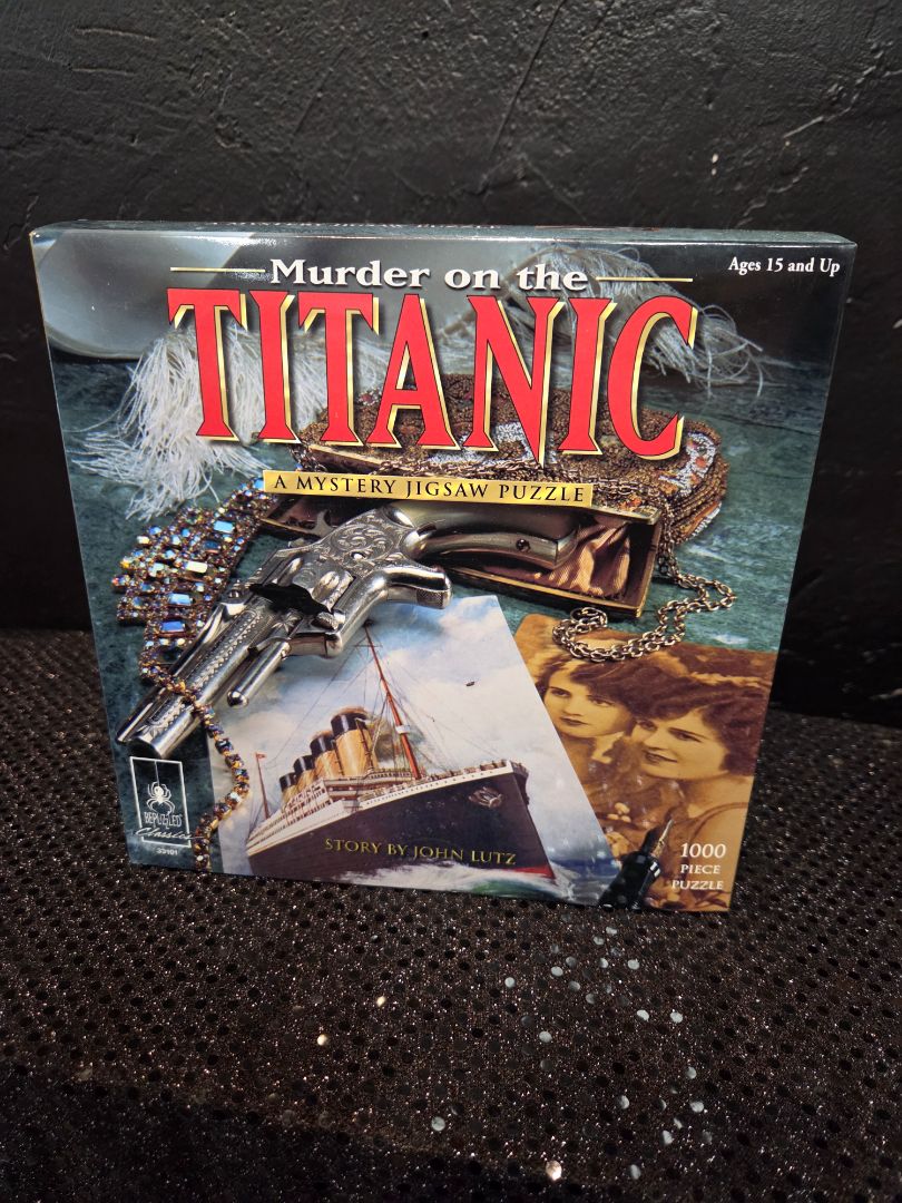 BePuzzled Murder on the Titanic 1000 Piece Mystery Jigsaw Puzzle unopened