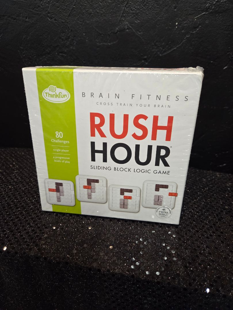 Rush Hour Brain Fitness ThinkFun Sliding Logic Game