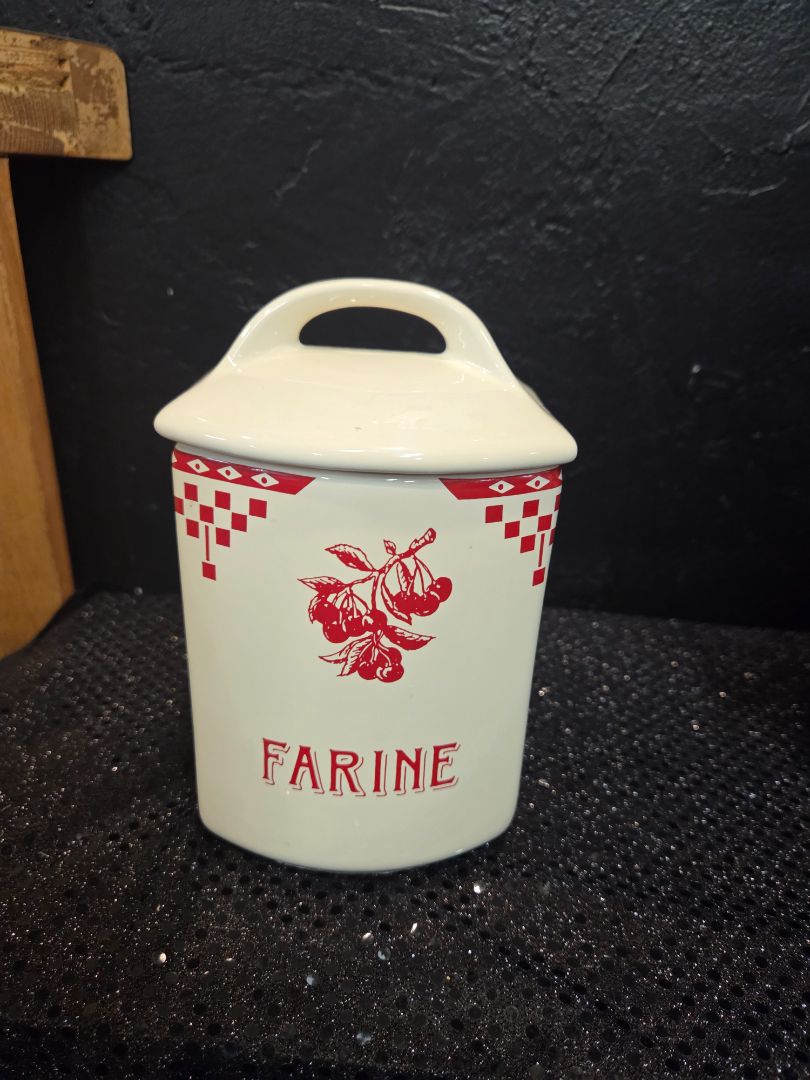 Vintage "Farine" Flour Canister by Le Comptoir de Famille