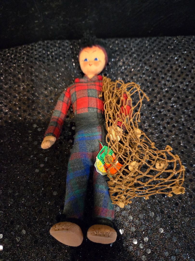 Vintage Mascotes Maria Helena Fisherman Doll