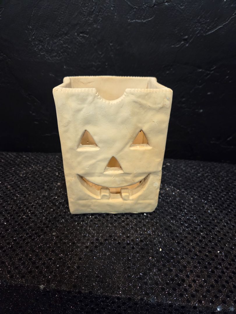 Vintage Ceramic Jack o Lantern shaped Bag