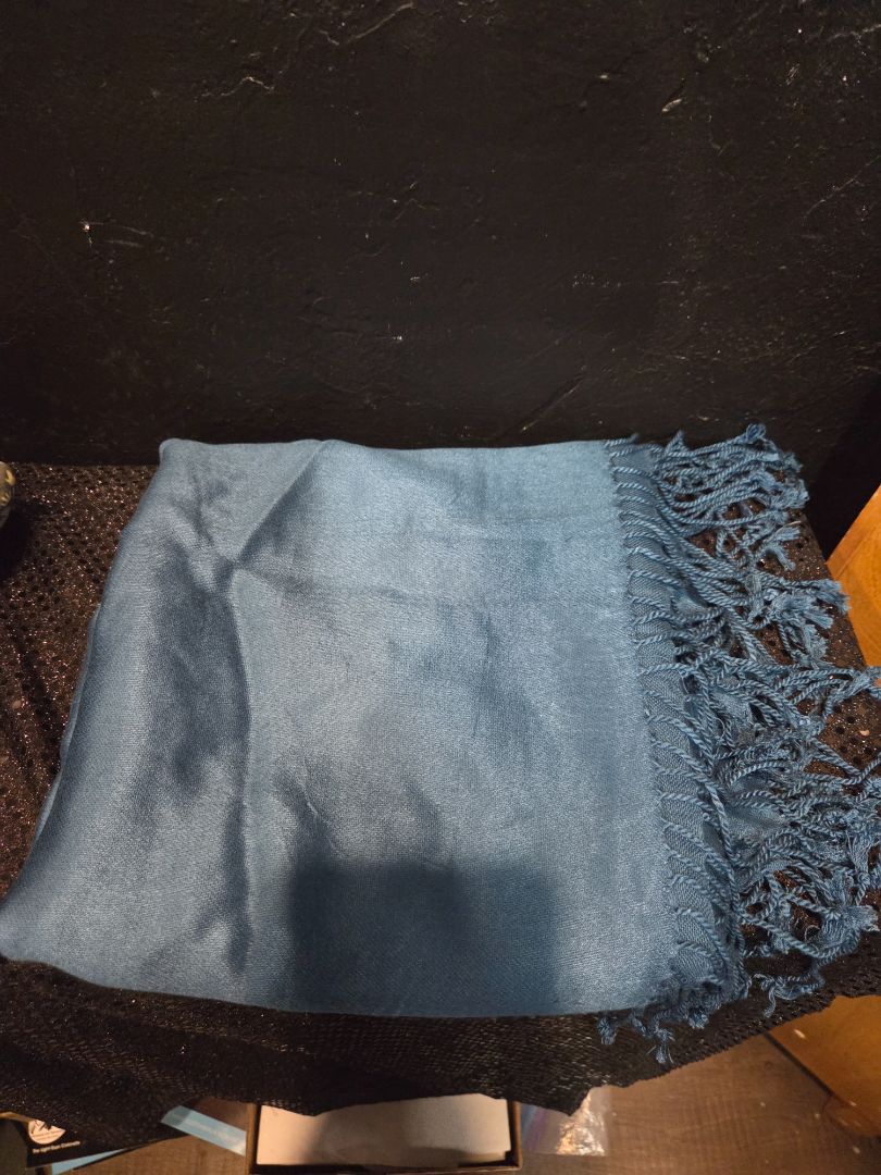 Pashmina Eastlink Silk Blue Scarf