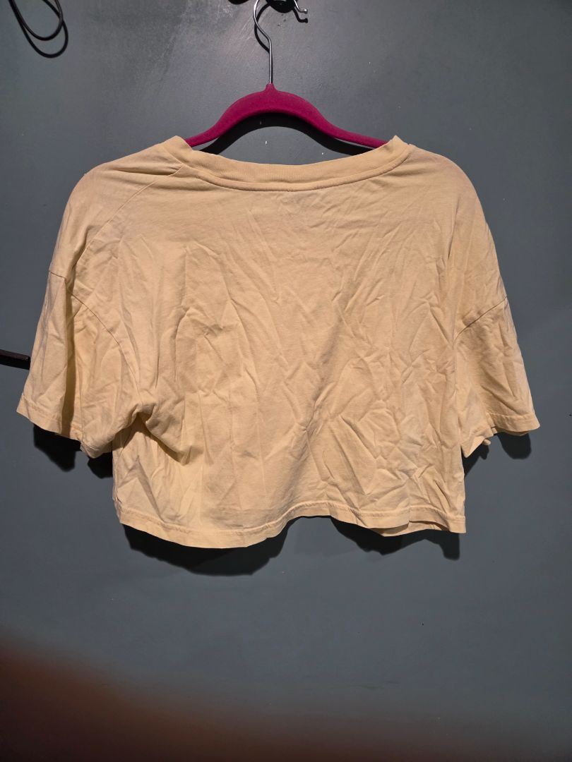 Wild Fable Yellow Crop Top (sz L)