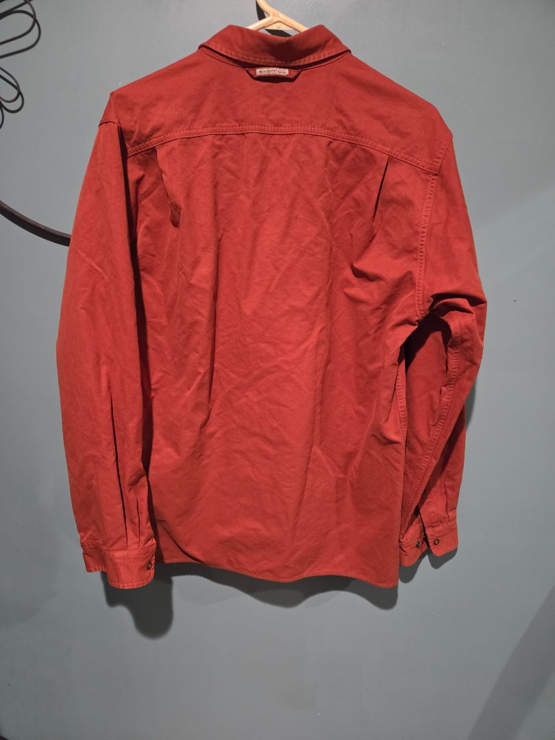 Exofficio Long Sleeve Button Shirt Rust Men's (sz S)