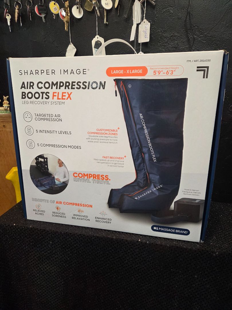 Sharper Image Air Compression Boots (as is Opened box)