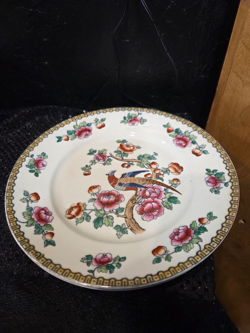 Whieldon Ware Pheasant Plate