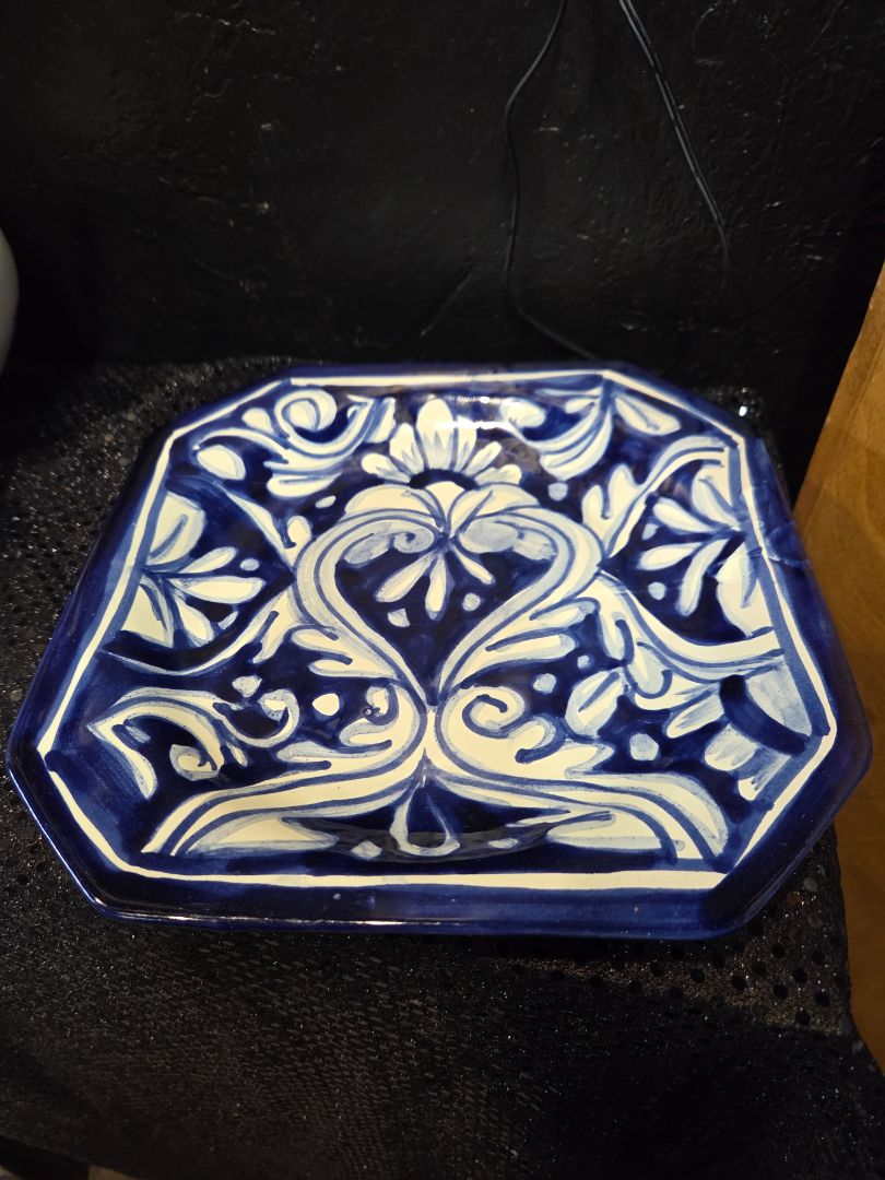 Hand Painted Teracotta Plate