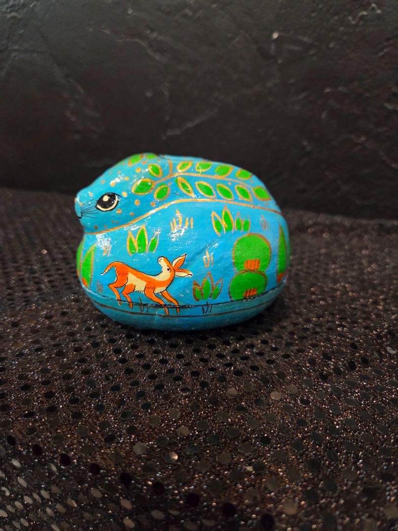 Paper Mache Rabbit Box