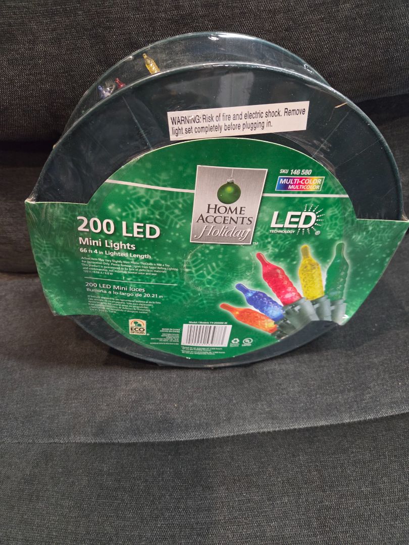 Home Accent 200 Multi Colored Mini Lights