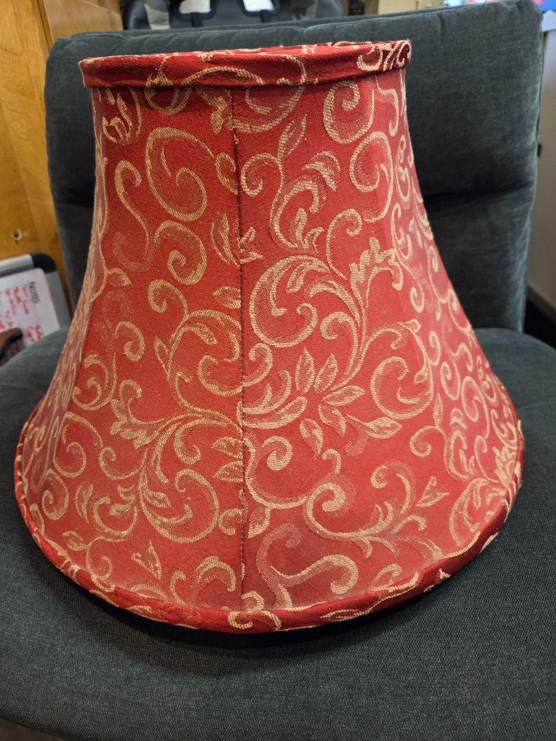 Red and Gold Lamp Shade