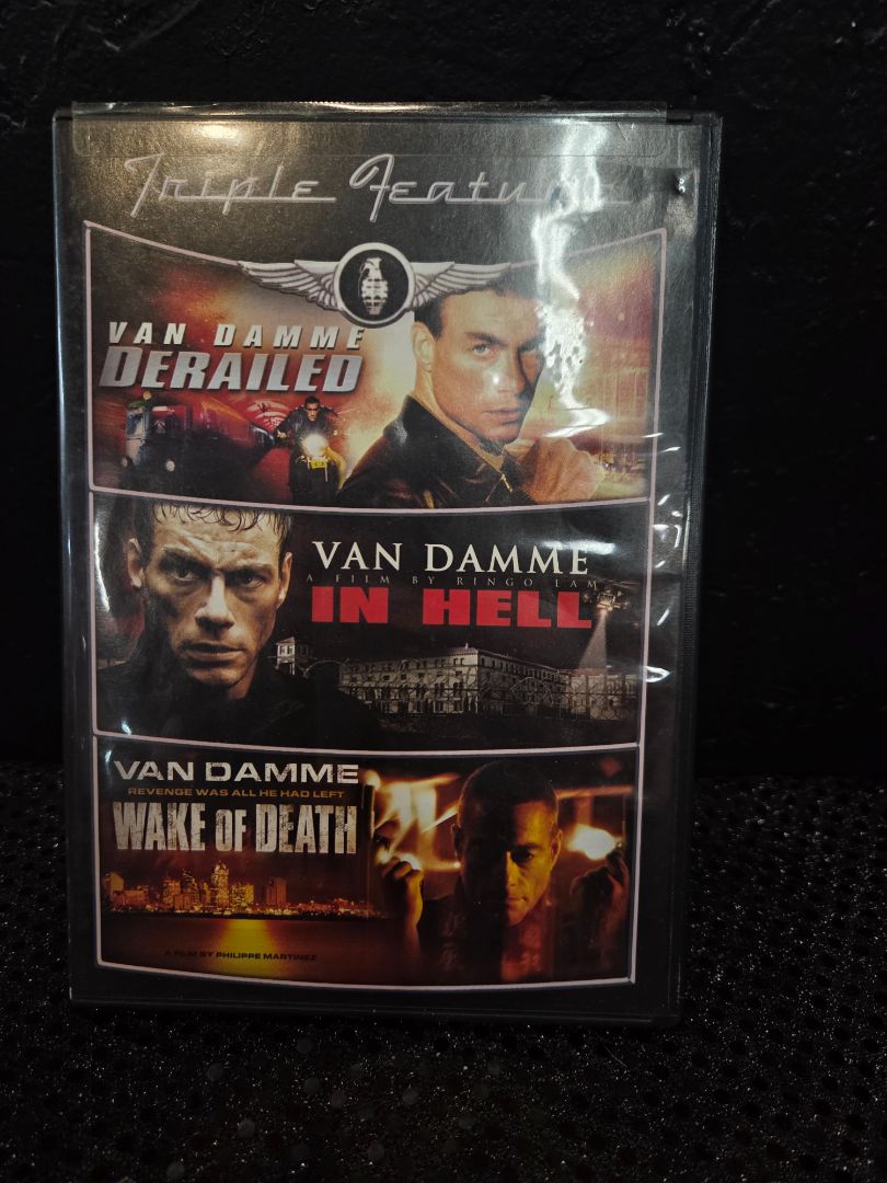 Jean-Claude Van Damme Dvd Triple Feature "Derailed/In Hell/ Wake of Death"