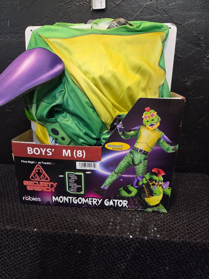 Five Nights at Freddys Montgomery Gator Costume (sz 8)