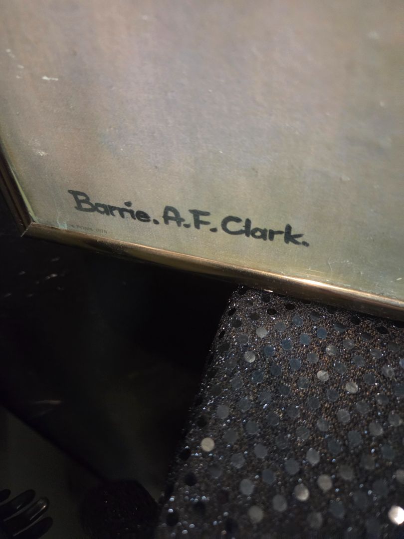 Barrie A. F. Clark "Spitfire" Venture Framed 40x20 Royal Air