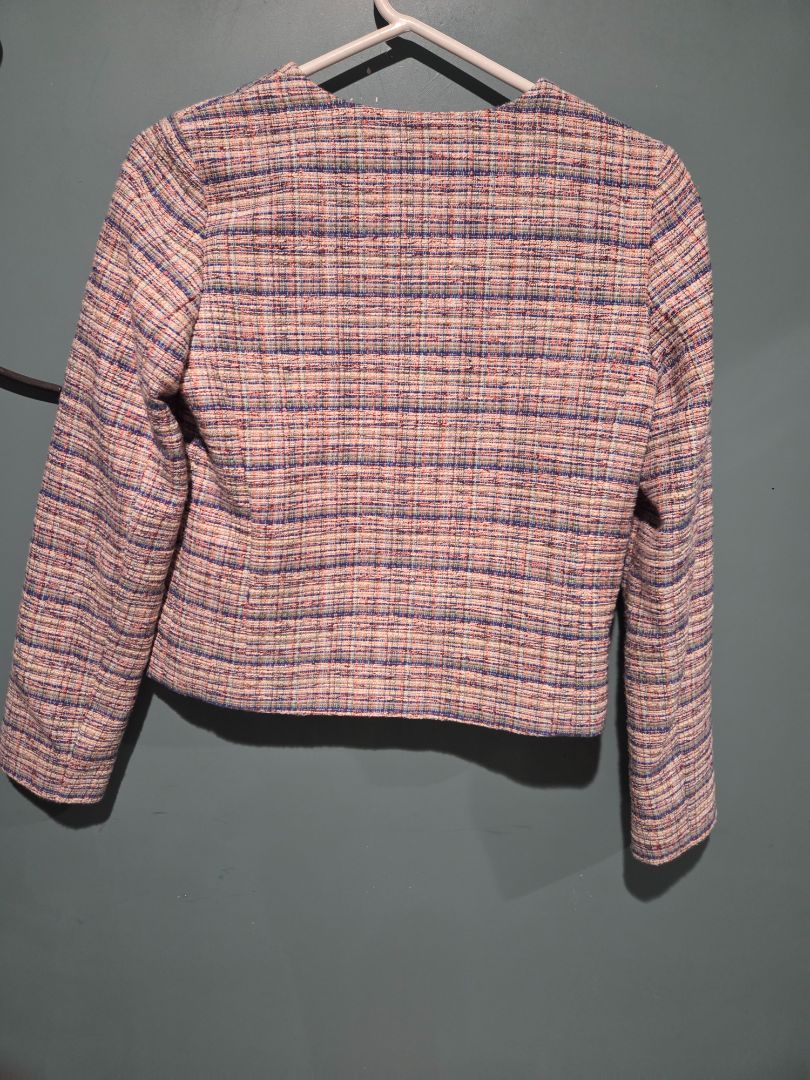 Halogen Classic Tweed Multi Colored Jacket XSmall
