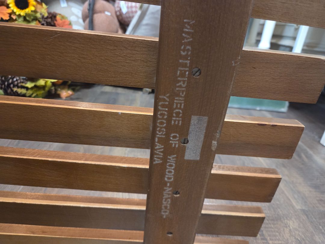 Mid Century Modern Yugoslavian Slatted Table