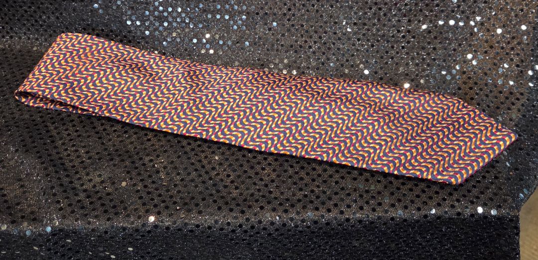 Kenzo Blue Swirl Neck Tie