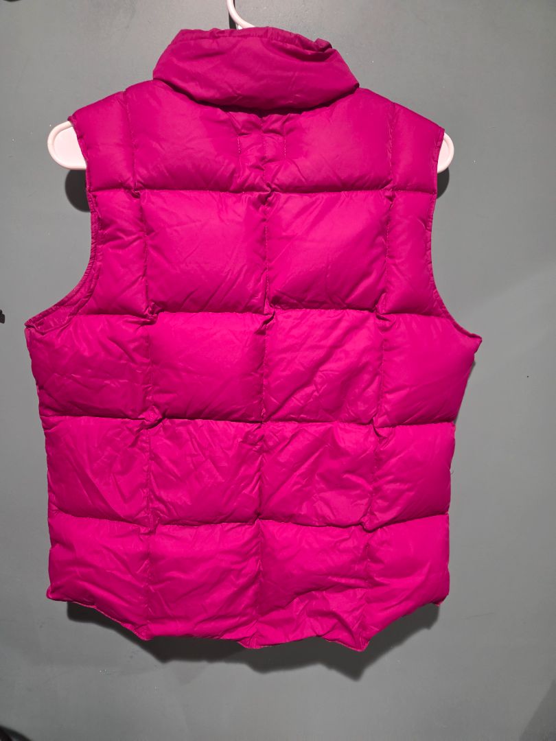 Lands' End Burgundy Puffer Vest Medium