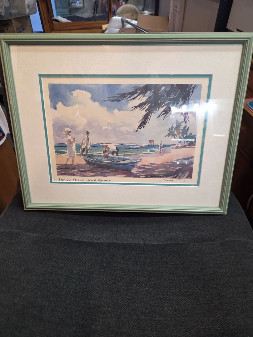 Artisan-Signed Joanne Sibley East End Fishermen Grand Cayman