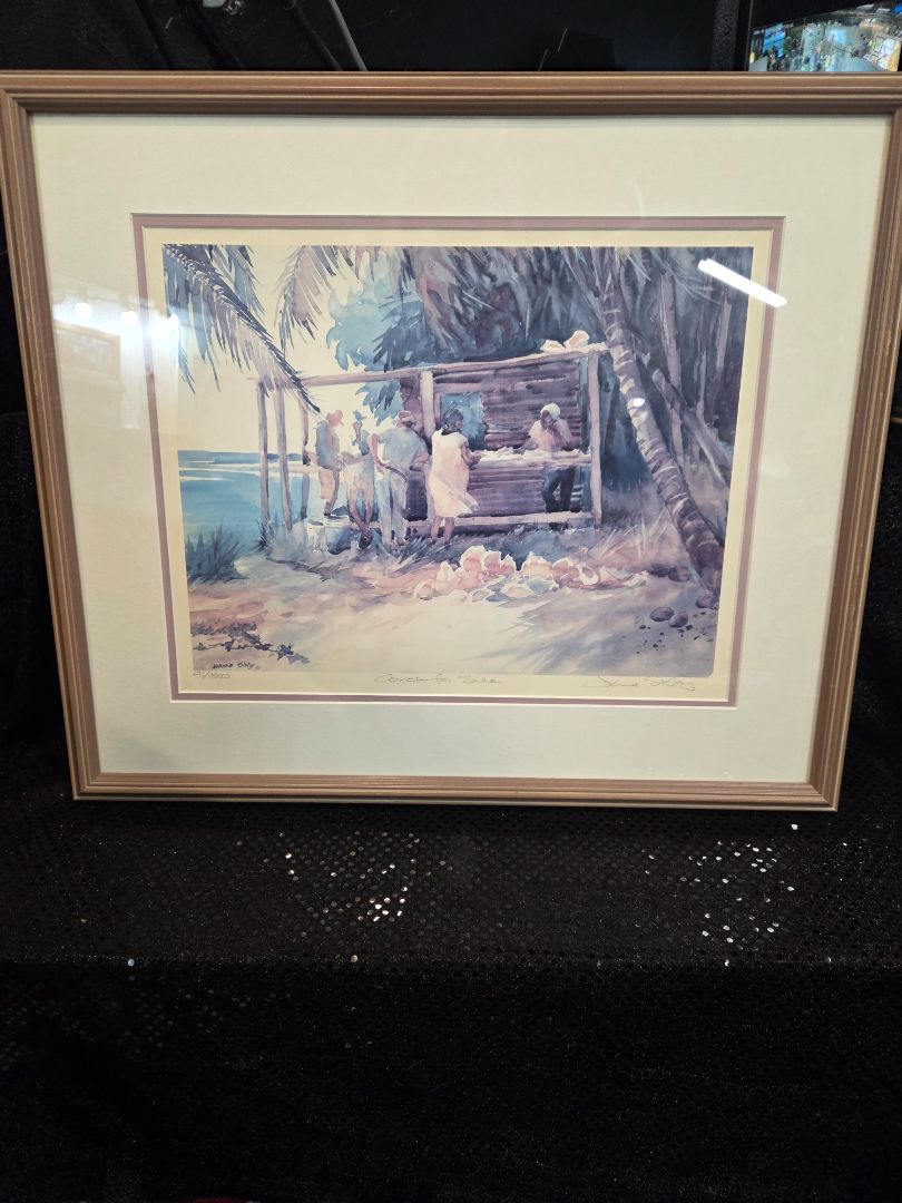 Joanne Sibley Signed Lithograph 91/1500 Conch for Sale