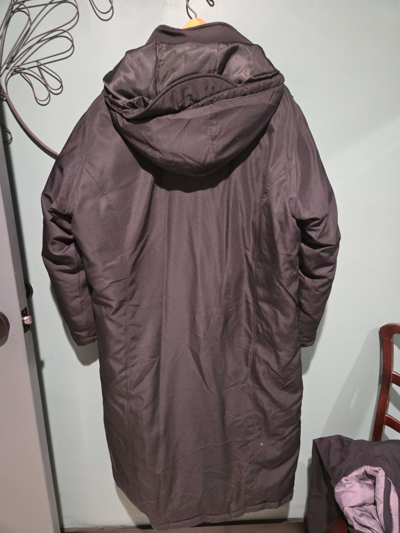 Eddie Bauer Down Parka Black Coat Petite Large