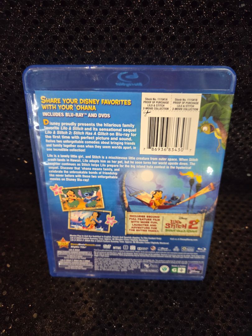 Blu-Ray Lilo & Stitch 2 Movie Collection