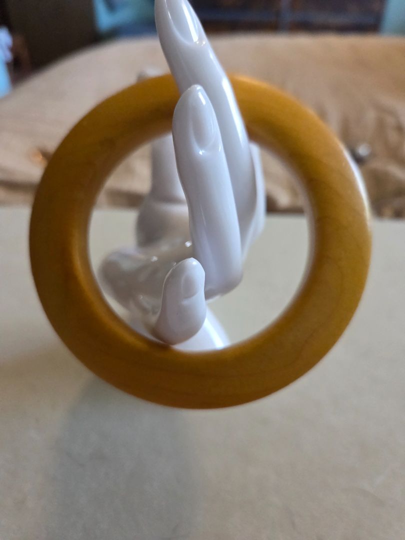 Wood carved bracelet
