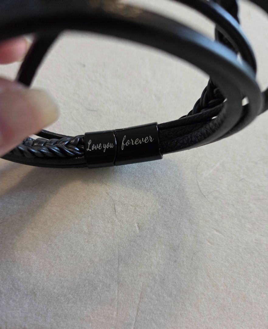 To My Son Love You Forever Cross Bracelet